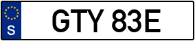 Trailer License Plate